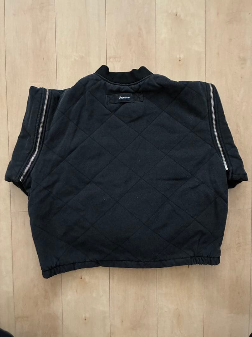 ジャケット・アウター supreme Zip-Off Quilted Bomber Jacket S