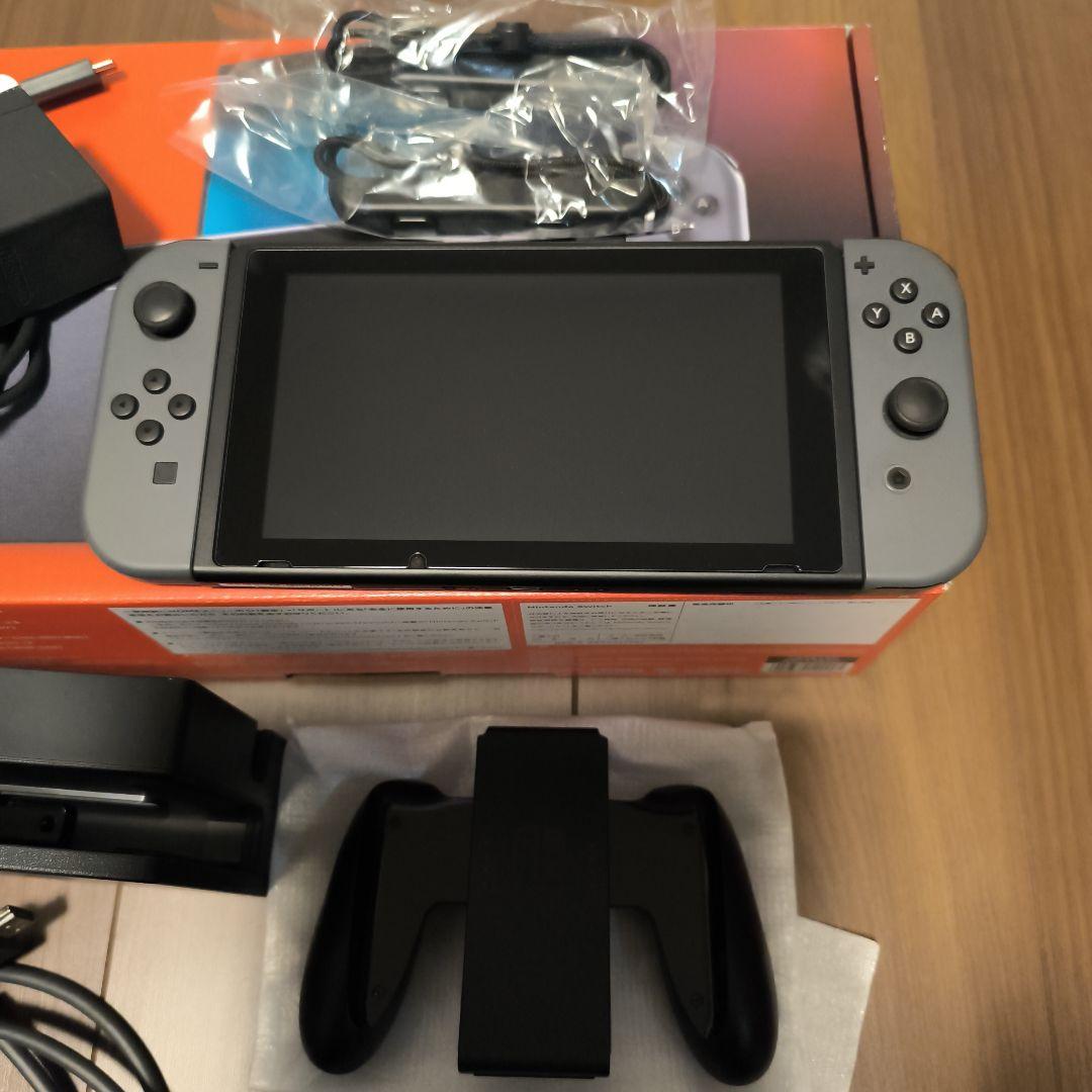 Nintendo Switch グレー 本体 付属品 microSDカード付き