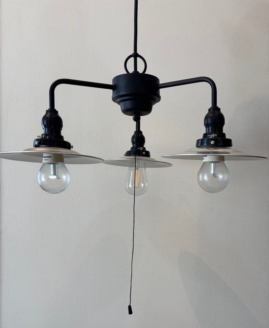 後藤照明株式会社2014年製 ダクトレール用3灯照明 黒/銀 モダン