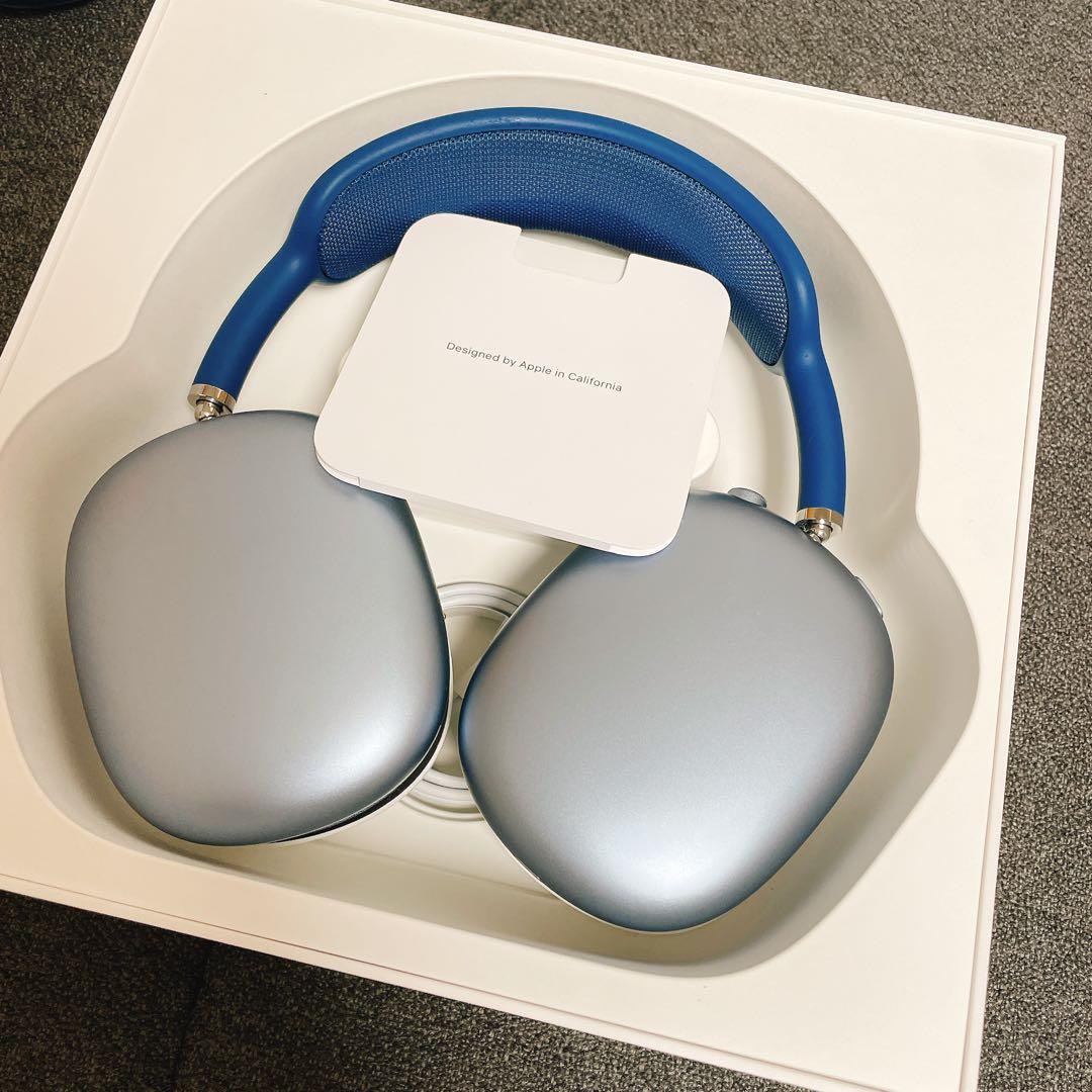Airpods Max SKYBLUE(ケース付き)