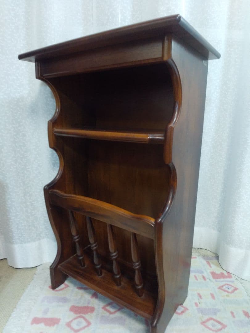 カリモク シェルフ 電話台 花台 スタンド台 サイドテーブル マガジンラック