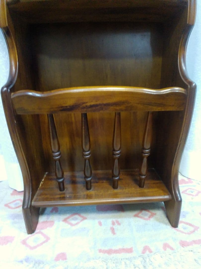 カリモク シェルフ 電話台 花台 スタンド台 サイドテーブル マガジンラック