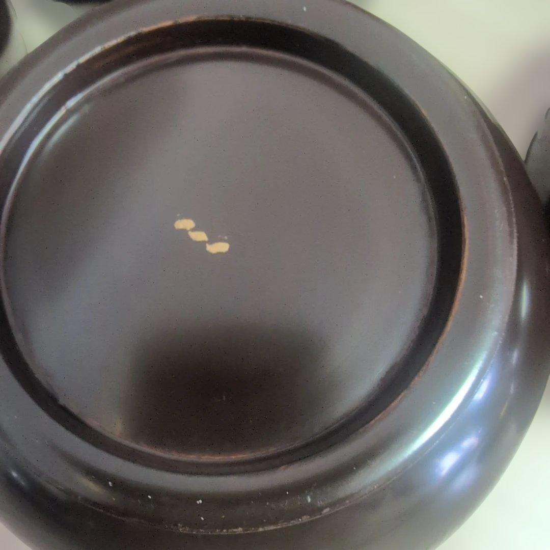 輪島塗 吸物椀 5客 蓋碗 漆芸 漆器 牡丹蝶金蒔絵5客セット