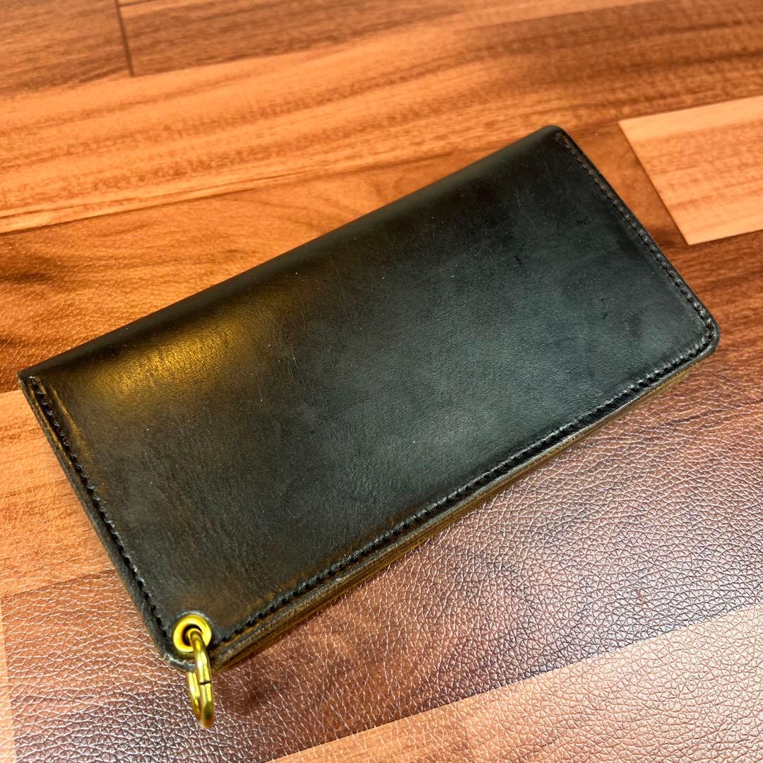 【トラッカーウォレット ロング3層】クロムエクセル ゴールド　universal