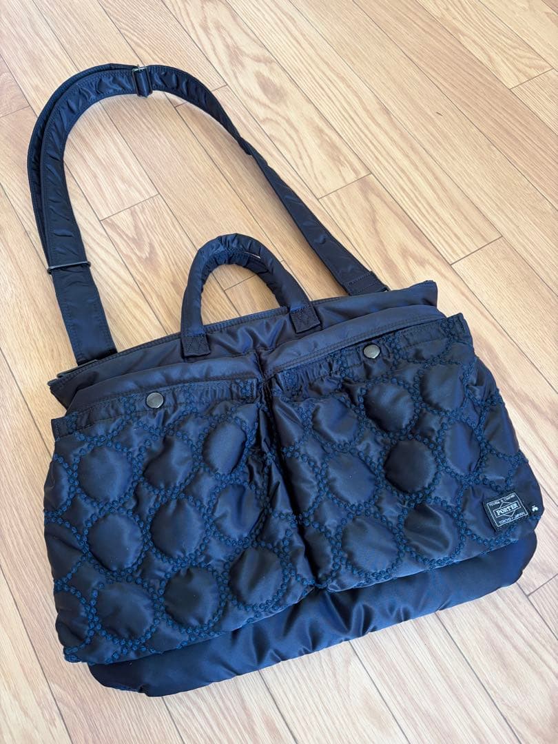 ミナペルホネンポーター ショルダーバッグ 紺色