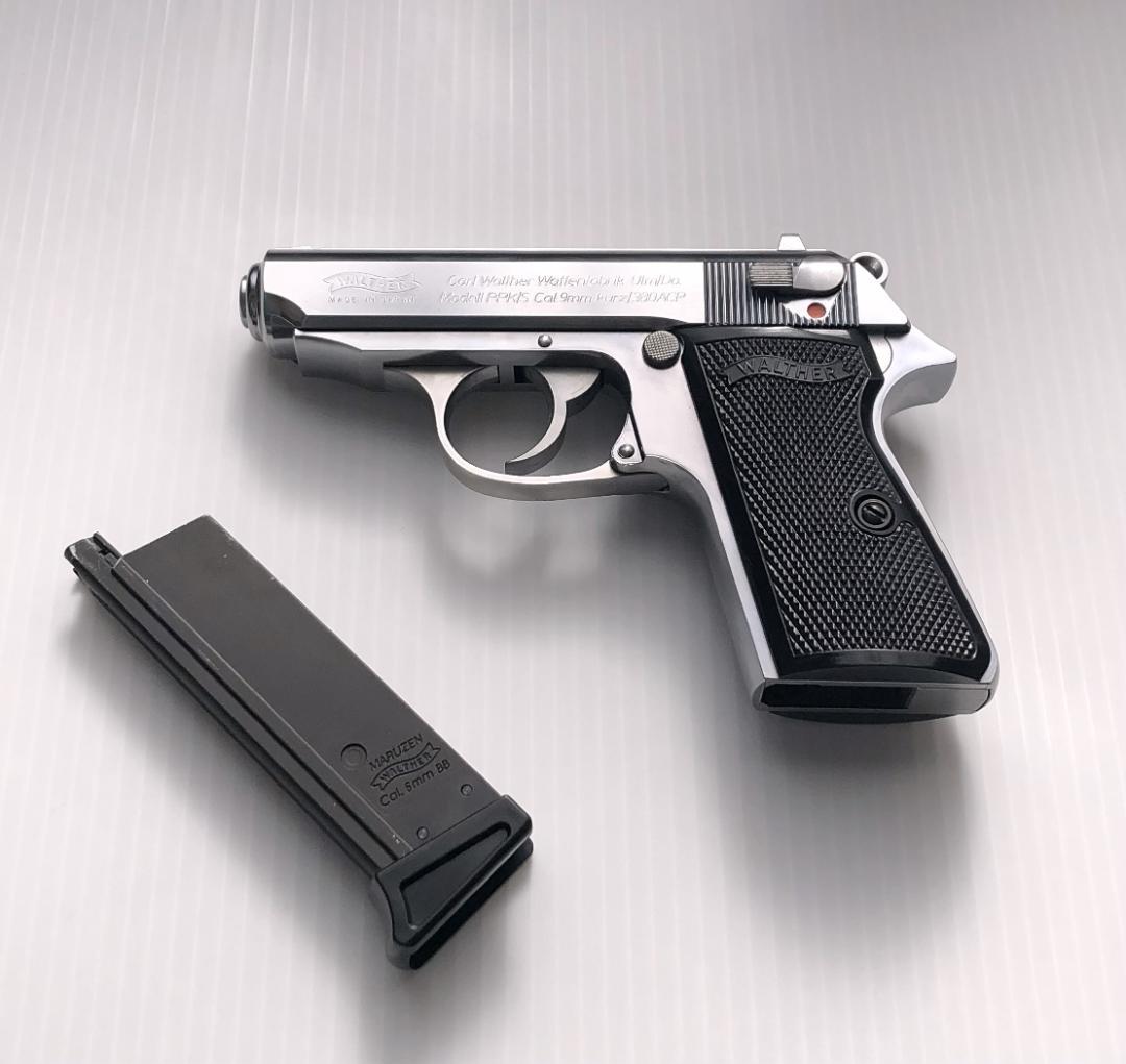 【美品】マルゼン　ワルサーPPK/sガスブローバック　ムービープロップ