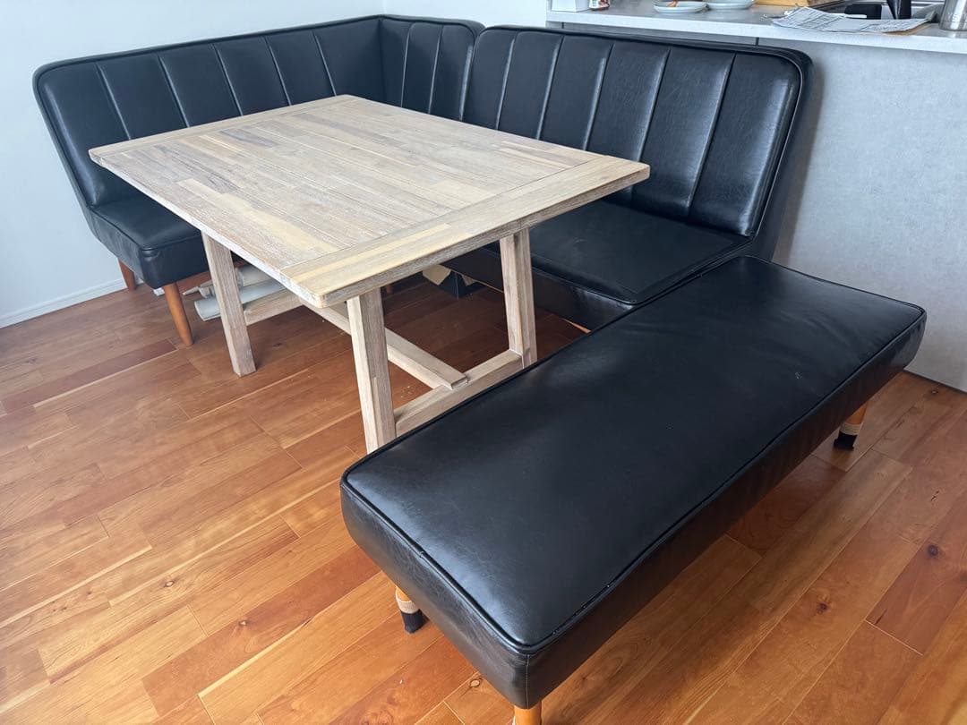 unico 廃盤人気ダイニングテーブル&ソファーセット