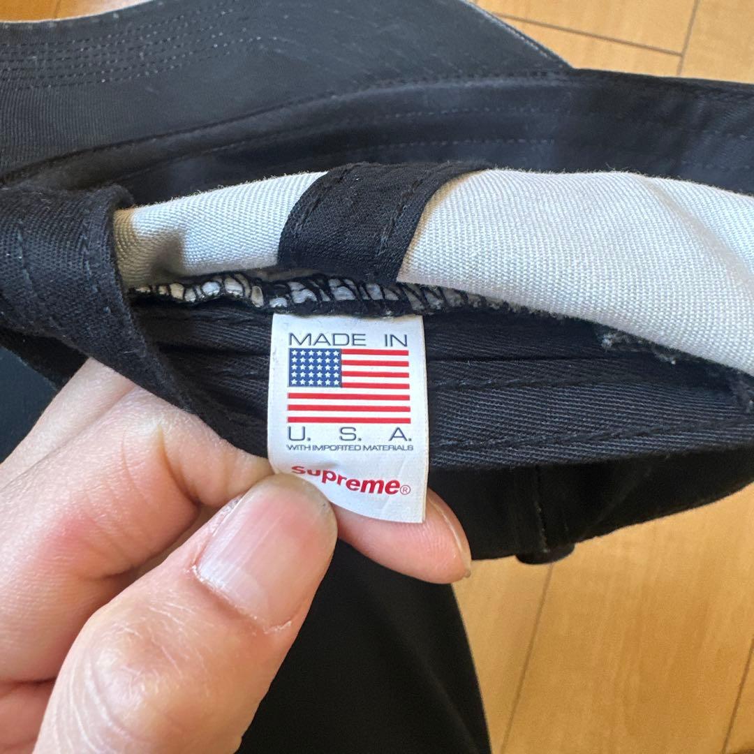 帽子 Supreme 25fw week1 2tone slogo 6 panel