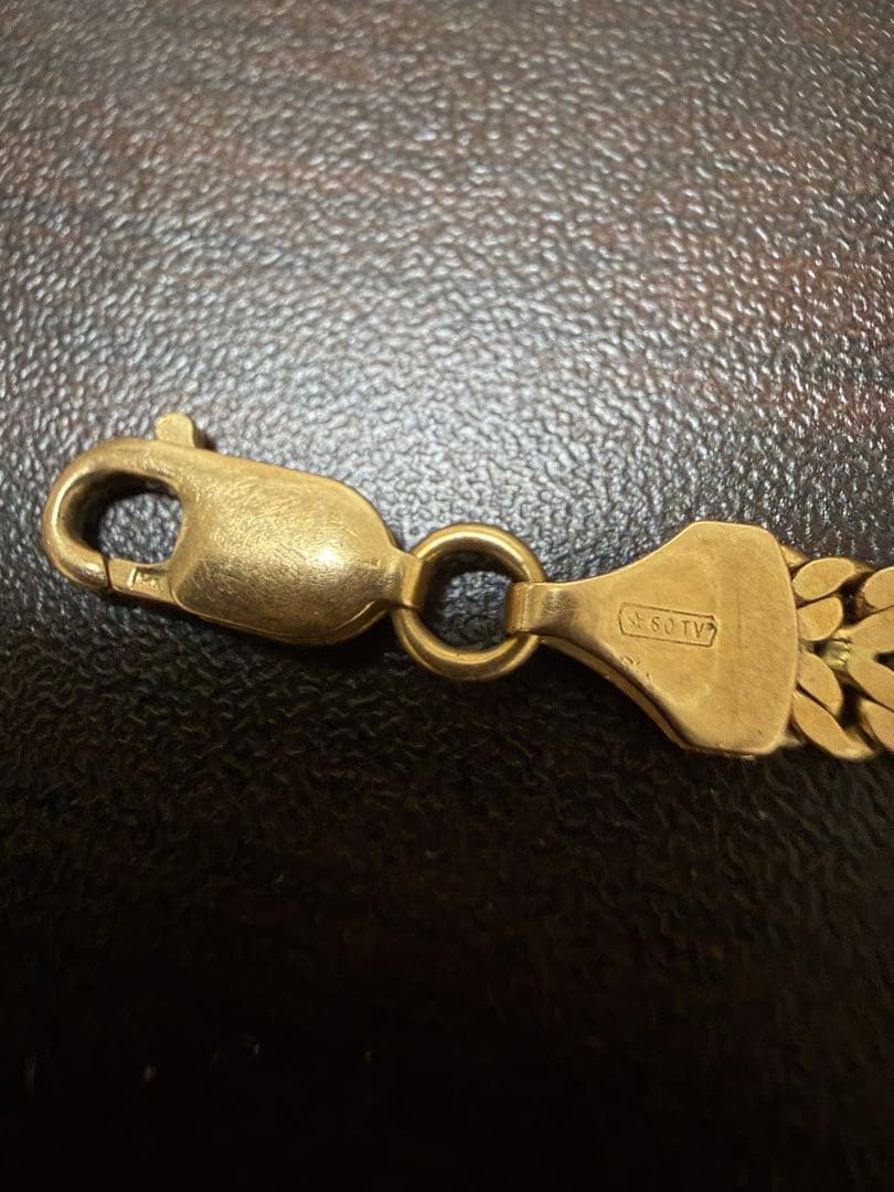 14K ゴールド チェーンブレスレット イタリア製