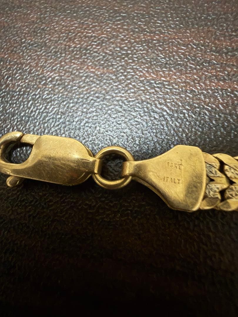 14K ゴールド チェーンブレスレット イタリア製