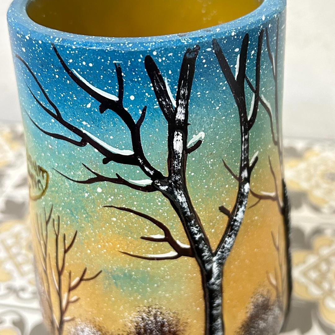 【証明書】ドームナンシー　花瓶　技法アンテルカレール　被せガラス　高さ18cm