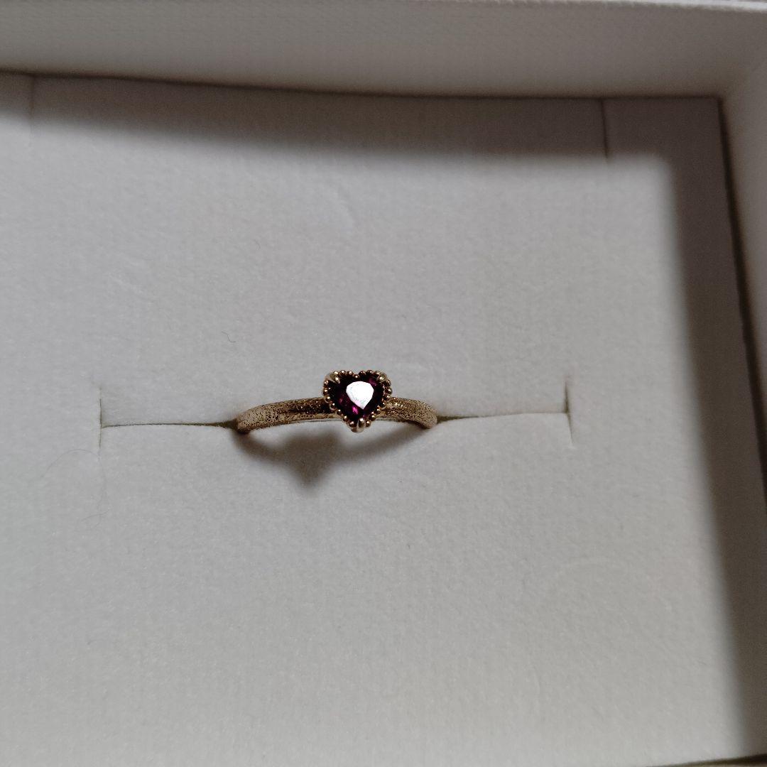 k10 艶消し ガーネット 9号リング