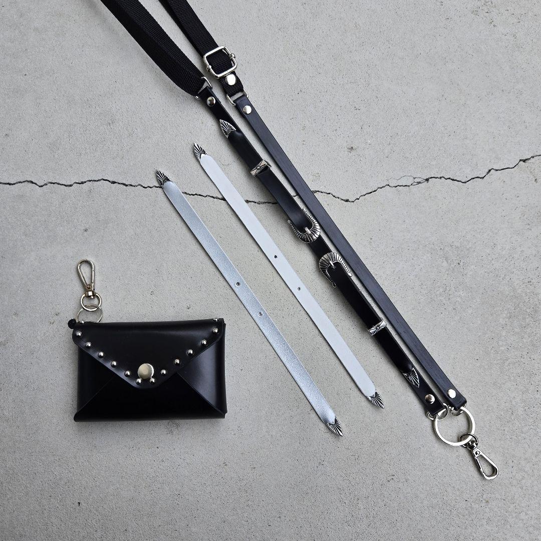 専用　スタッズ　レザー　ショルダー　マルチケース　セット