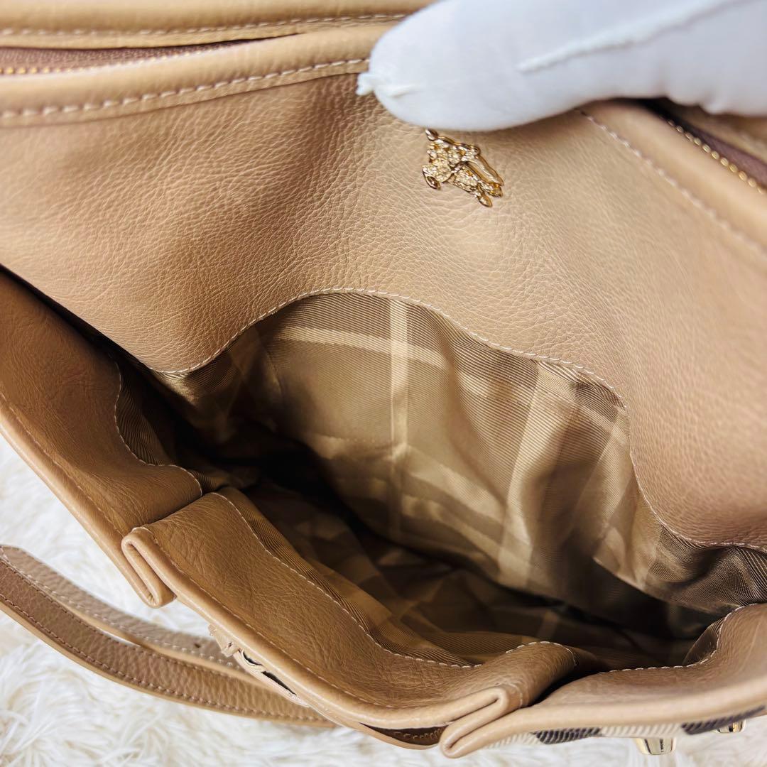 超美品 Burberry ショルダーバッグ キルティング ノヴァチェック