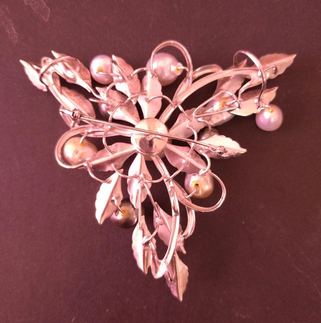 南洋真珠 SILVER ブローチ兼ペンダントトップ