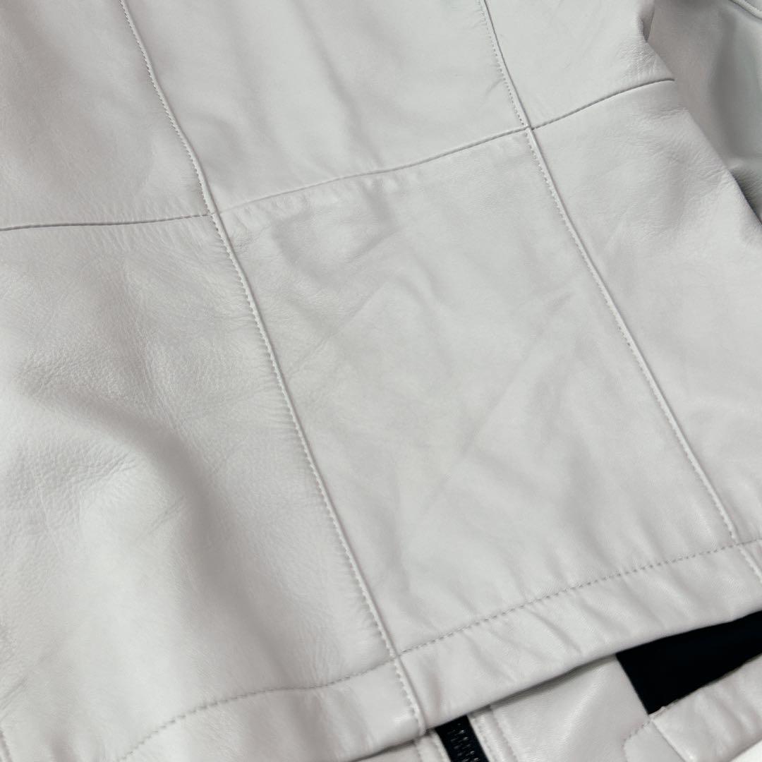 ニコルクラブフォーメン　ラムレザー シングルライダース　ブルゾン　羊革　本革