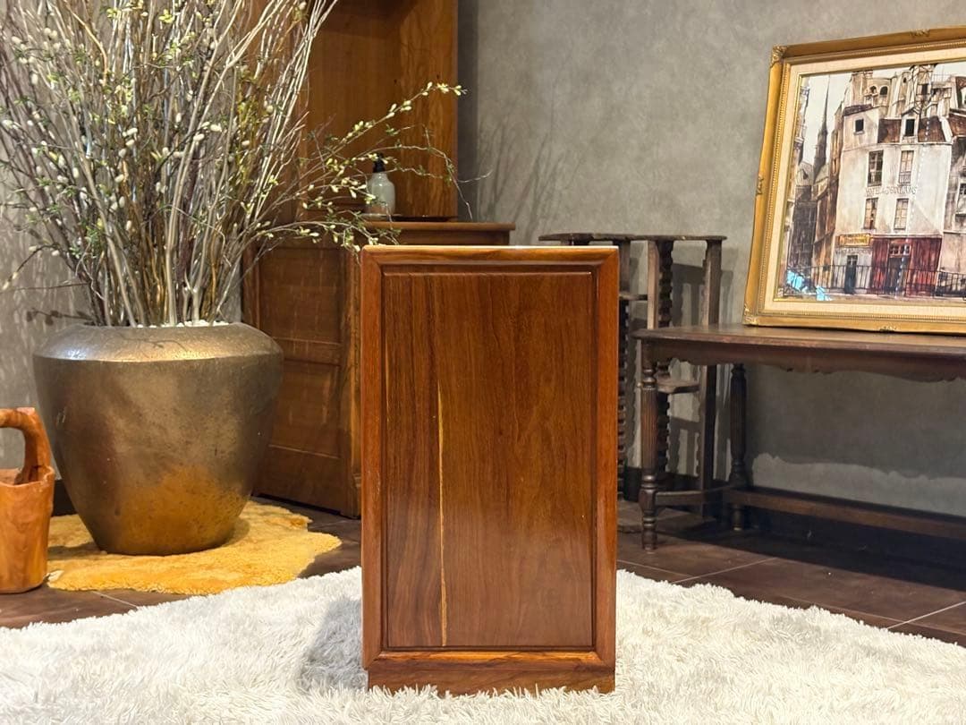 希少　唐木　5段チェスト　螺鈿細工　螺鈿家具　アンティーク 骨董　花梨　GZ