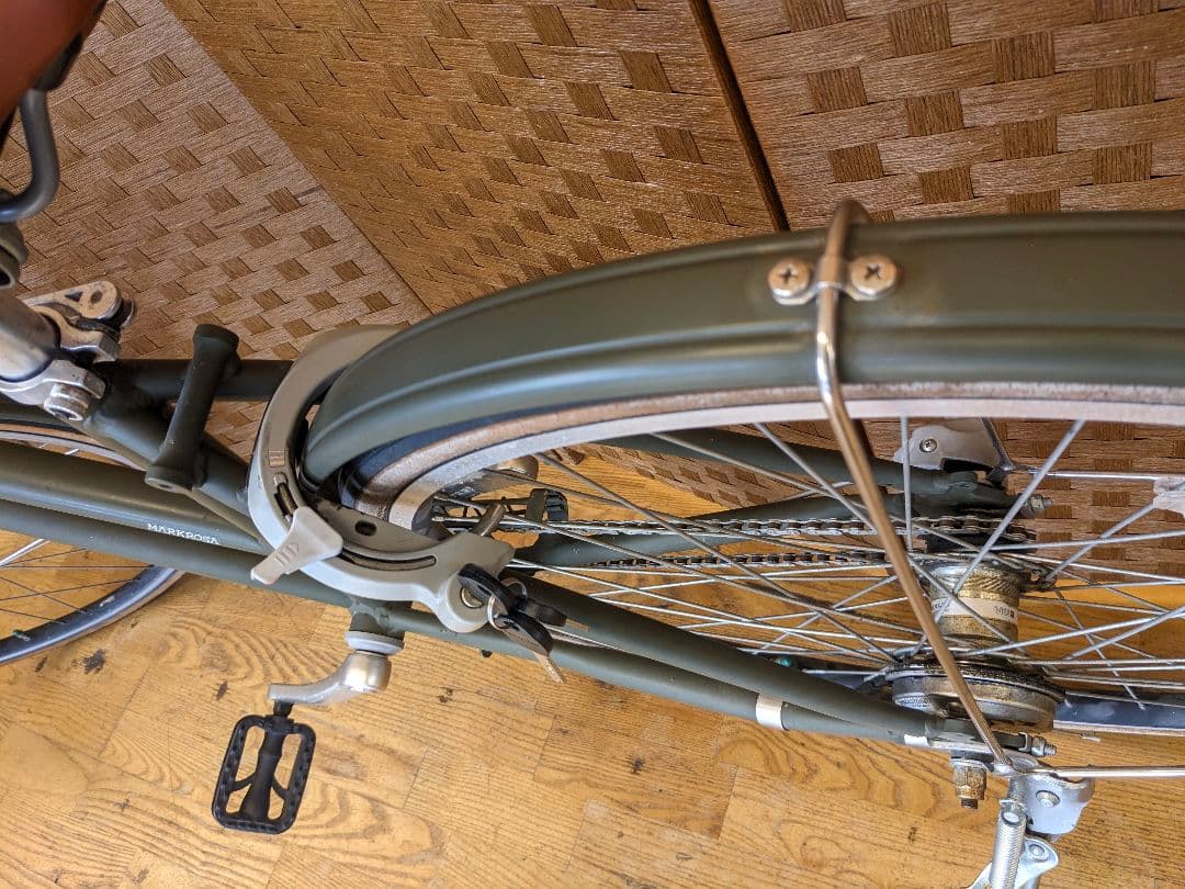 U068 自転車　ブリヂストン　グリーンレーベル　LEDオート