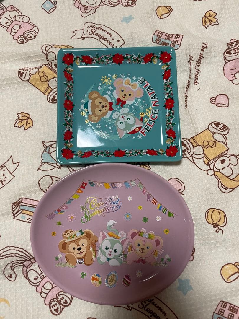 ダッフィー　スーベニア　プレート　コップ　セット