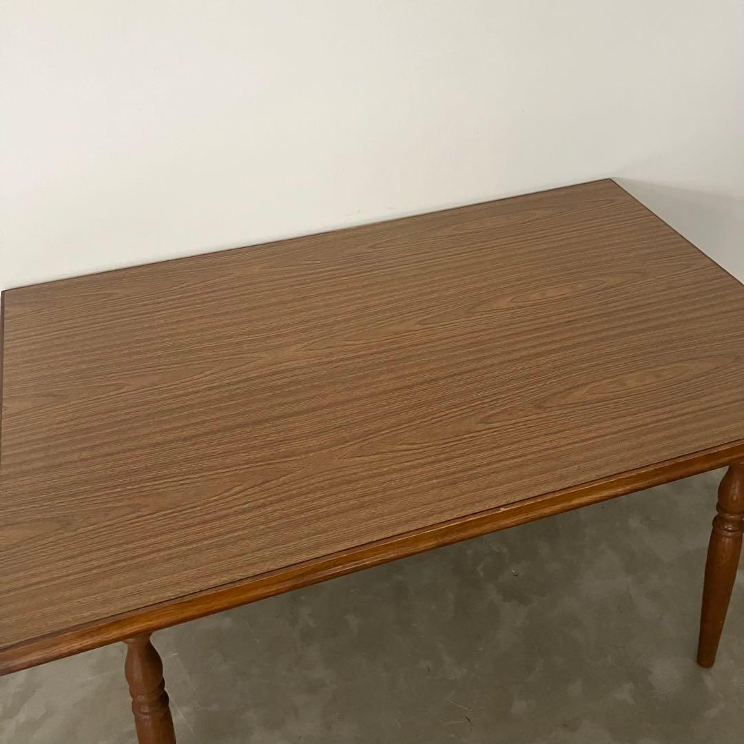 レトロ　アンティーク　古家具　キツツキ　カリモク　ダイニング　ろくろ脚　ろくろ足