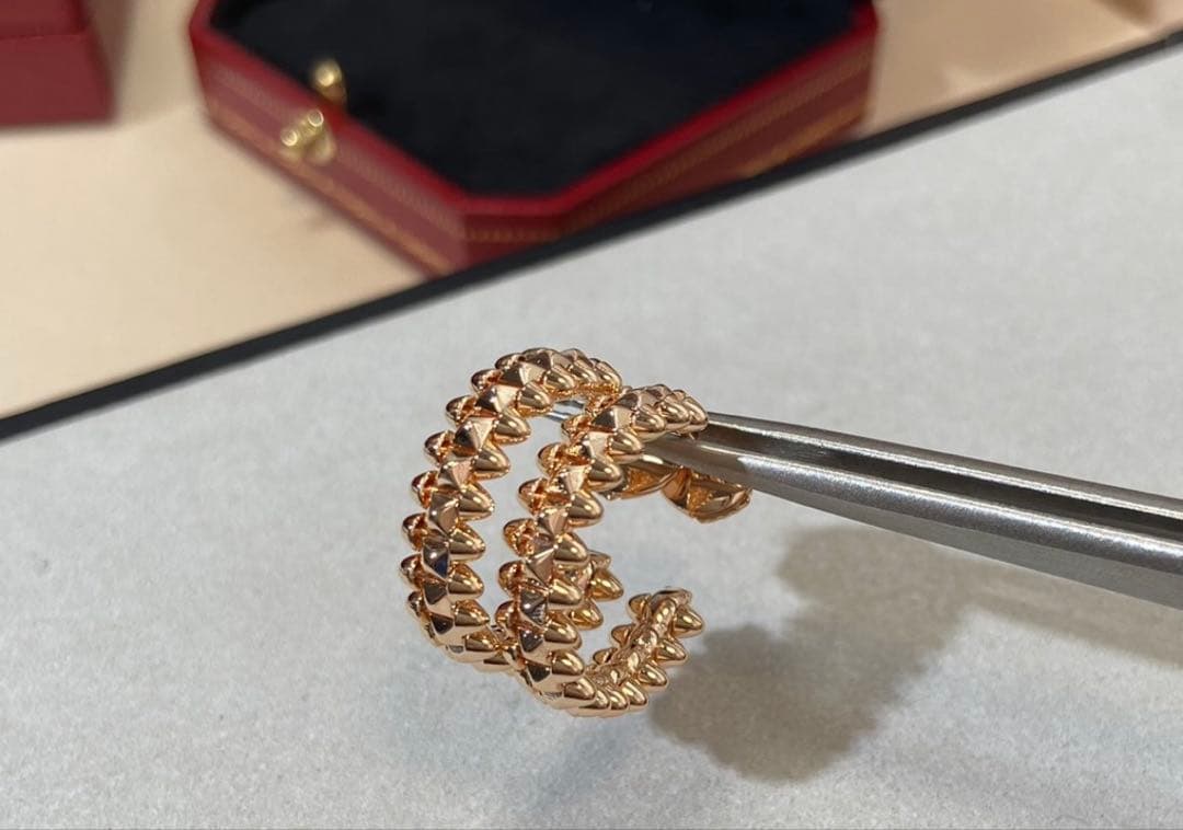 お値下大歓迎！早い者勝ち！高見え♪ピンクゴールドクラッシュピアス