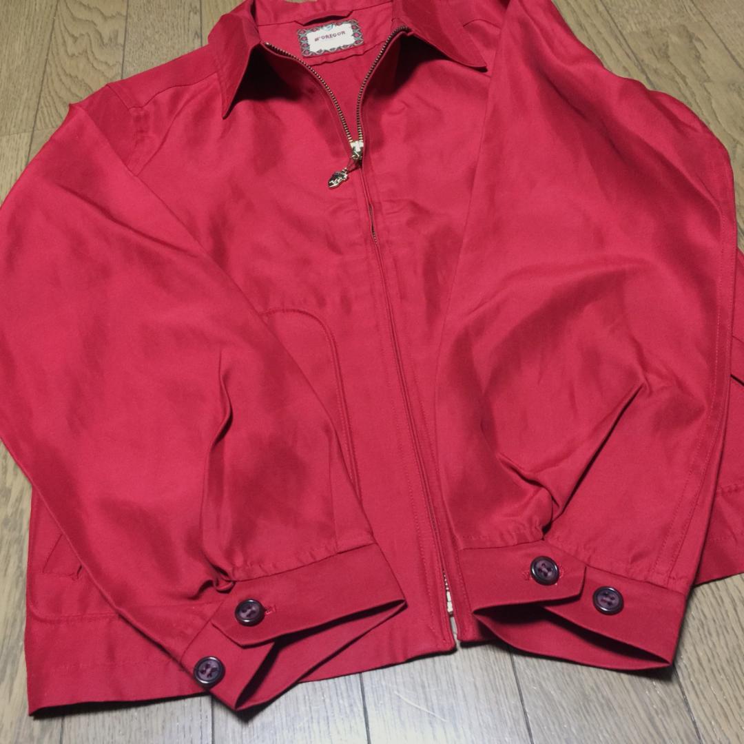 極美品 McGREGOR 日本製 ドリズラージャケット スイングトップ 赤 M