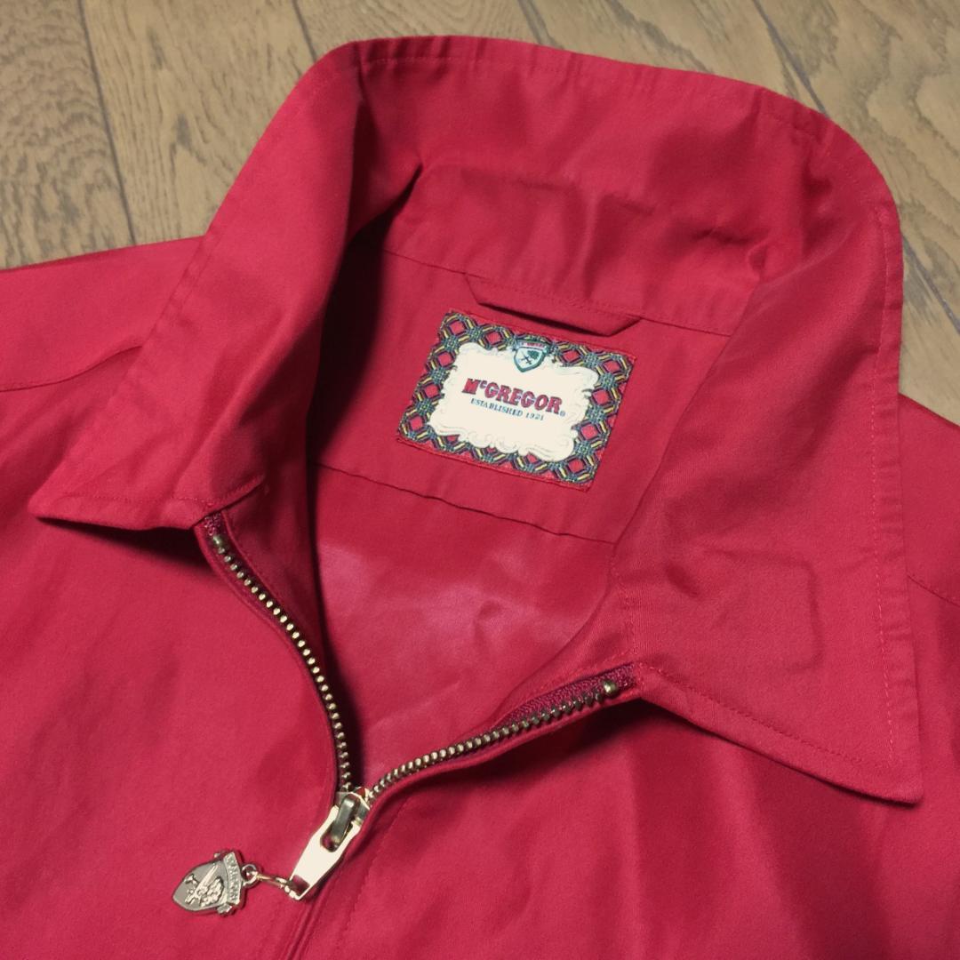 極美品 McGREGOR 日本製 ドリズラージャケット スイングトップ 赤 M