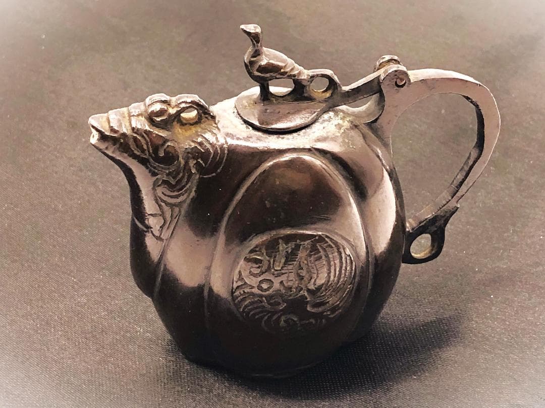 【 倣唐物 古銅鳳凰水滴 】 江戸時代（18世紀末） 蔵出し