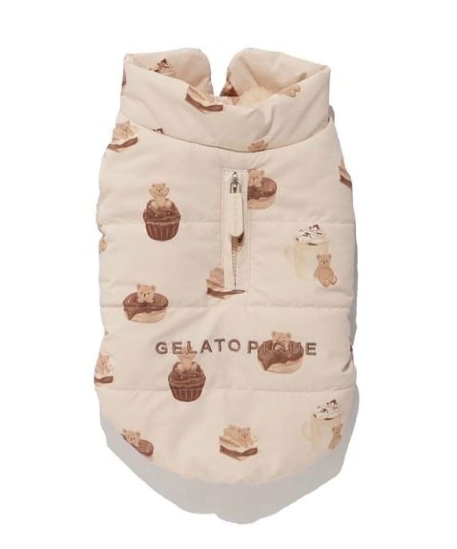 GELATO PIQUE ジェラートピケ【CAT&DOG】中綿ベスト　BEG