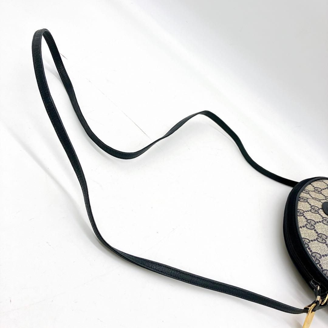 【GUCCI】ショルダーバッグ　GGスプリーム　ネイビー　ポシェット.