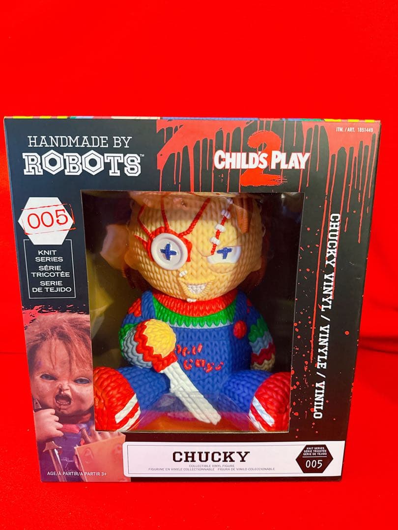 チャイルドプレイ チャッキー Robots ニット風 特大 フィギュア 海外限定