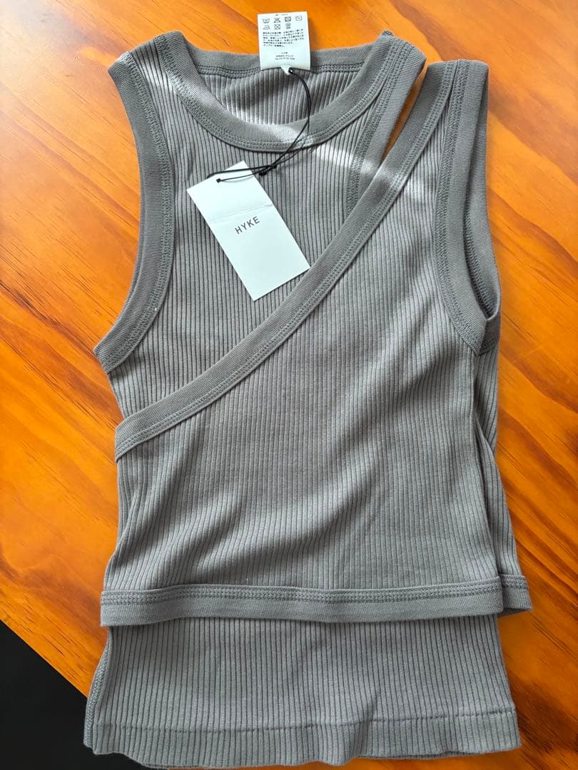 HYKE DOUBLE SHOULDER TANK TOP タンクトップ