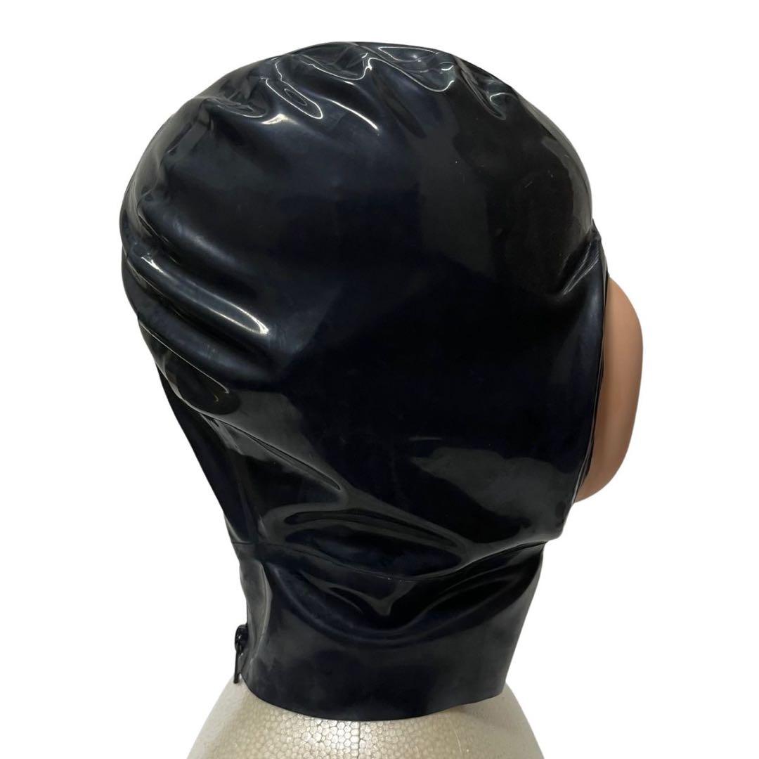 マイクロドットホール ラバーマスク 全頭マスク ブラック ラテックス