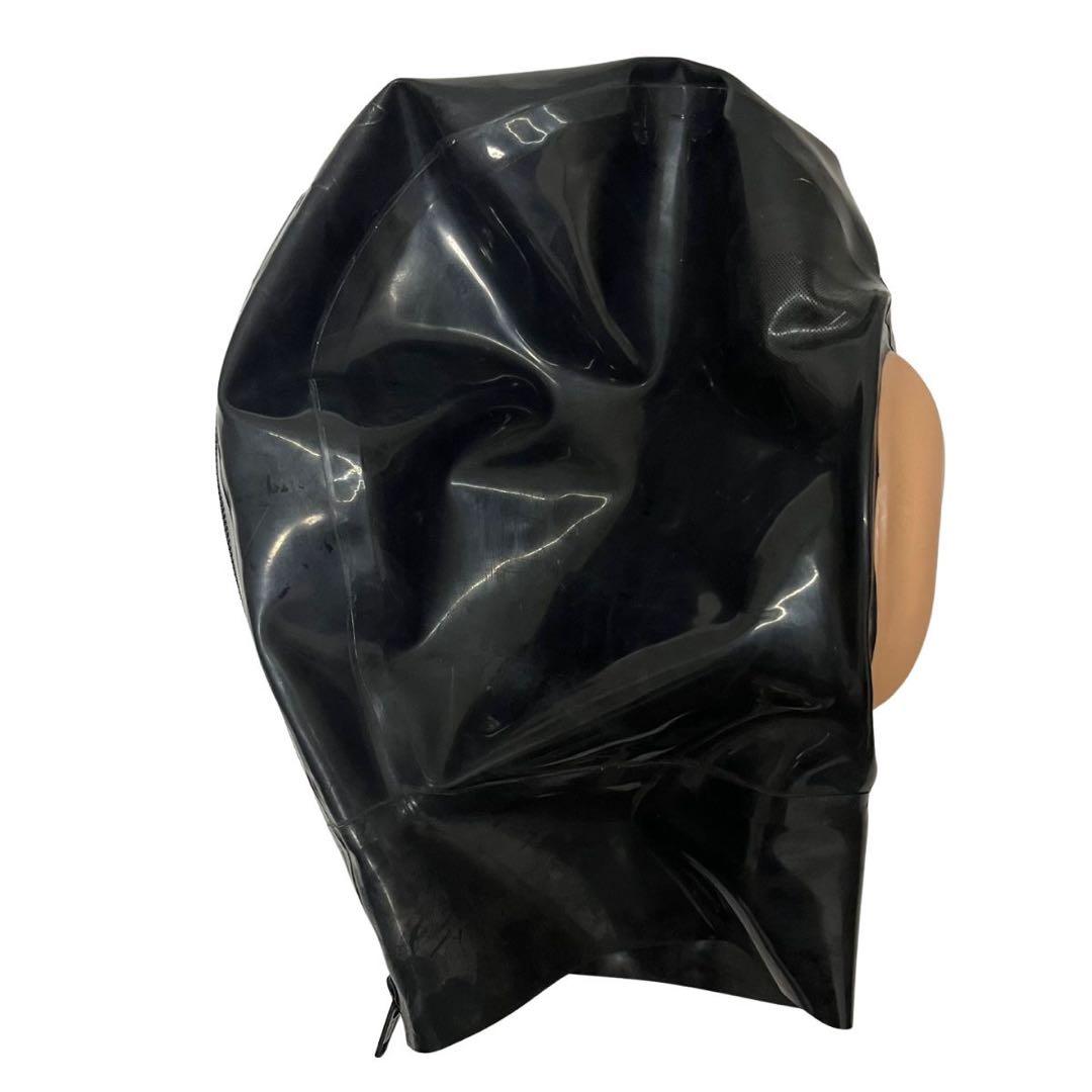 マイクロドットホール ラバーマスク 全頭マスク ブラック ラテックス
