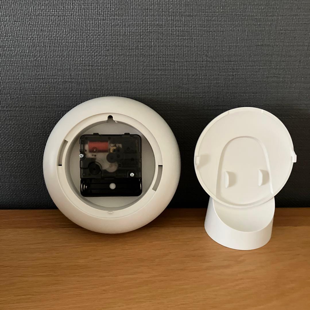 ☆ふくろう☆HAY TABLE CLOCK ホワイト　置き時計、壁掛け時計
