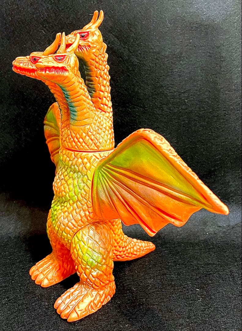 ブルマァク　キングギドラ　1970年　初期型　当時物　ゴジラ　落書き破損無し