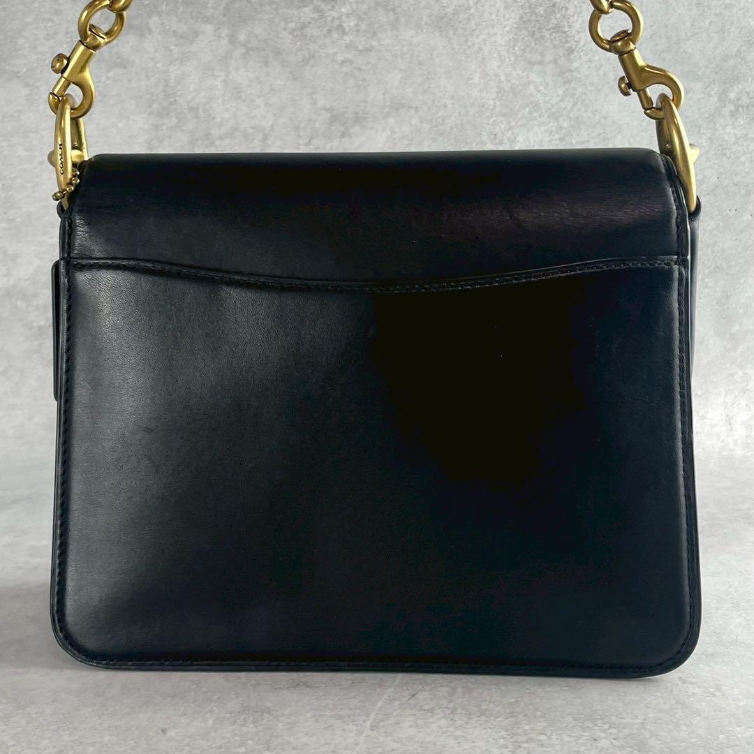 ✨美品✨コーチ　ビート　ショルダーバッグ 3way チェーン　レザー　ブラック