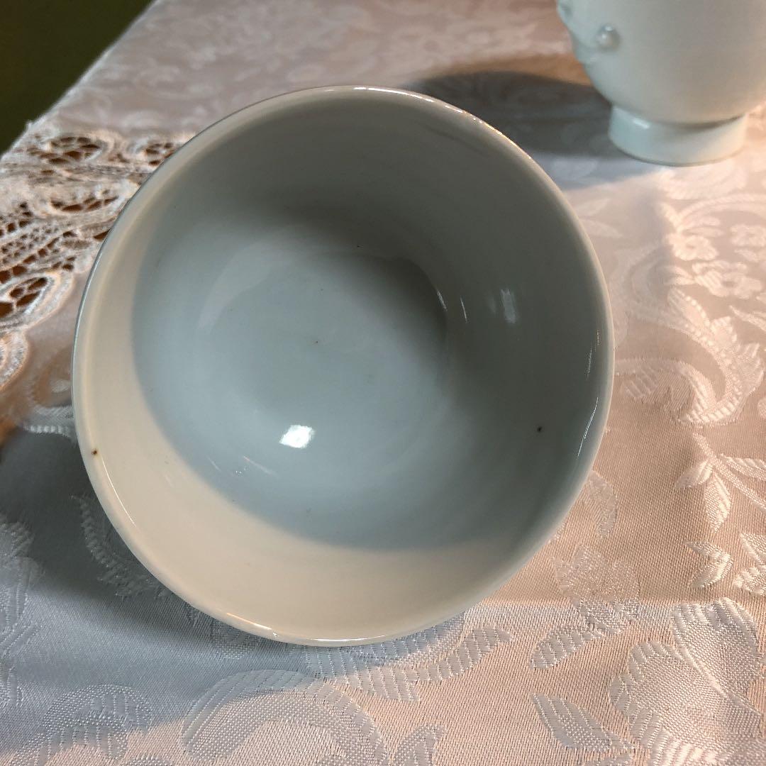 上田 恒次 汲出 湯呑 白磁 5客