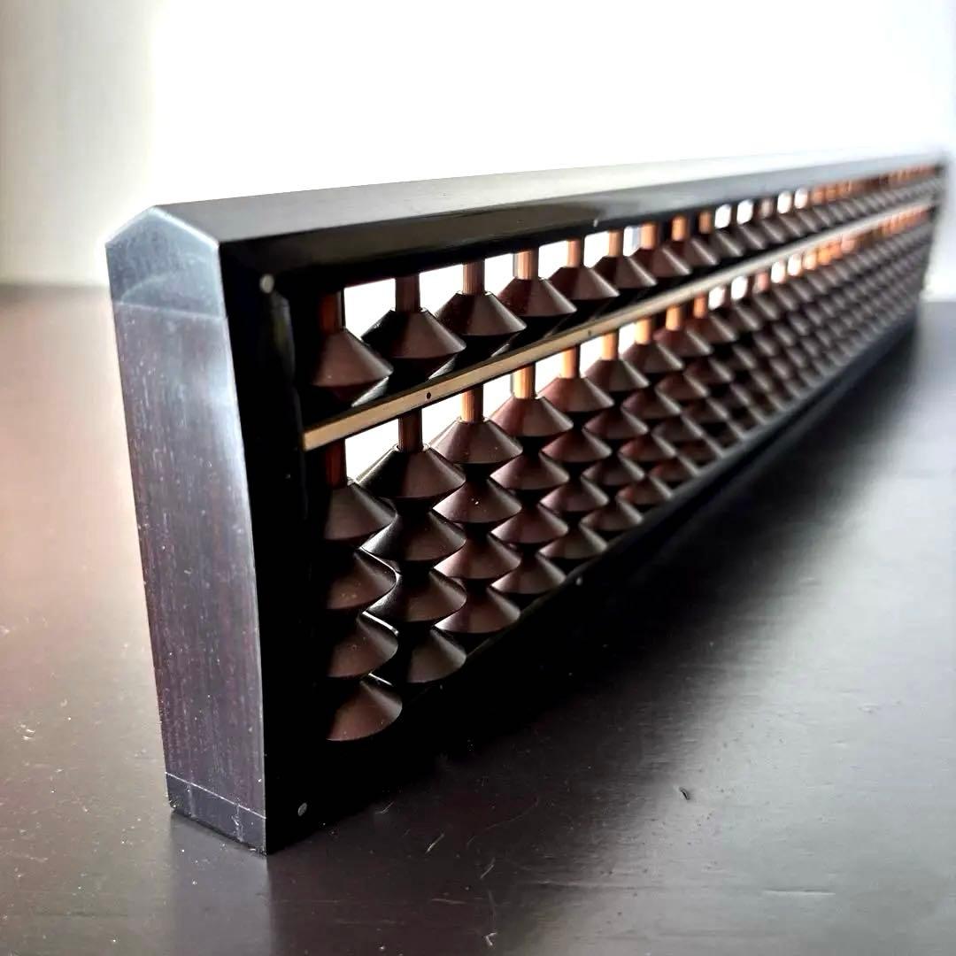 【雲州七人衆 田中義吉】雲州そろばん 名工 義常【イス玉 黒檀枠 27桁】