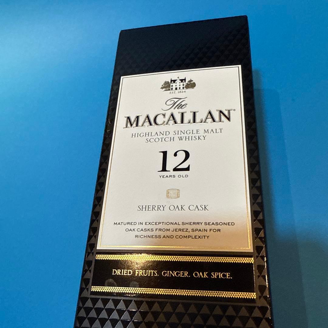マッカラン12年シェリーオークカスク箱付き