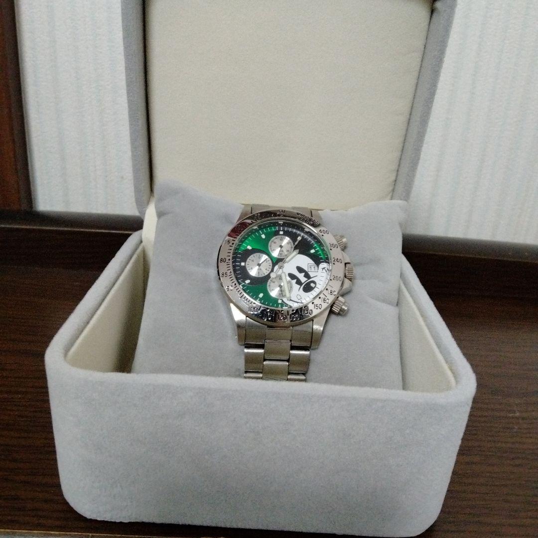 【新品電池交換済み】クロノグラフ　ミッキーマウス　腕時計　希少モデル