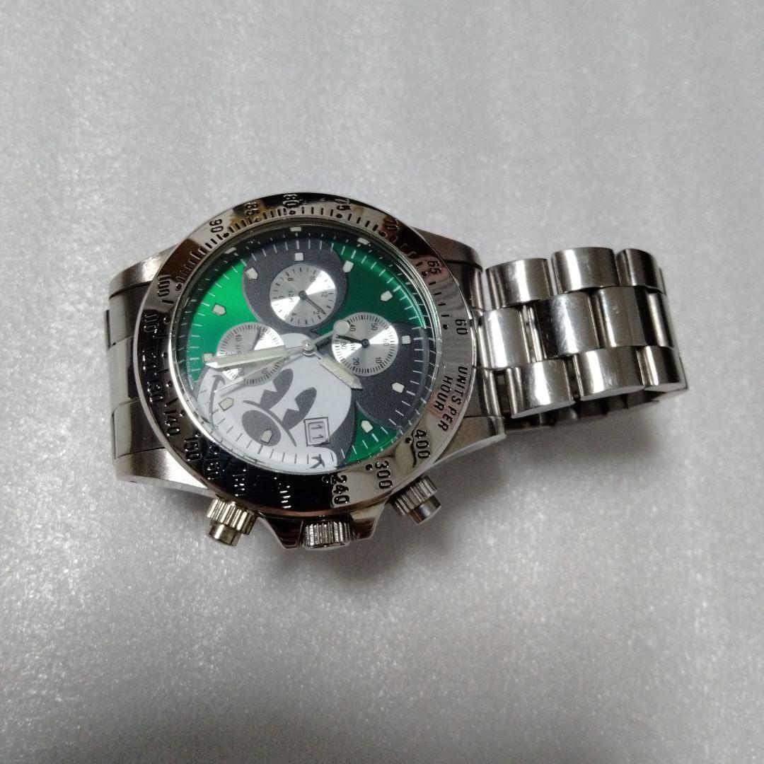 【新品電池交換済み】クロノグラフ　ミッキーマウス　腕時計　希少モデル