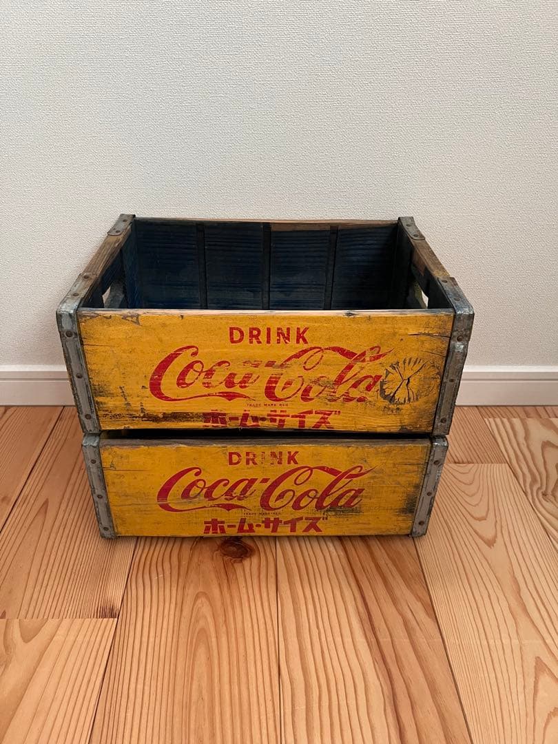 Coca-Cola ヴィンテージ木製ボックス2個セット