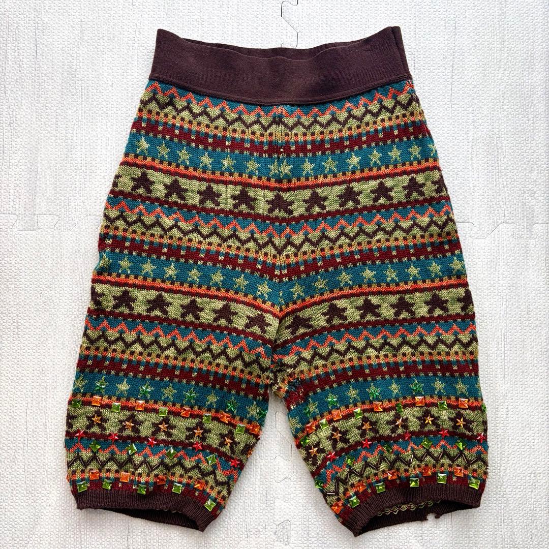 Jean Paul Gaultier サルエルパンツ 総柄 マルチ スタッズ