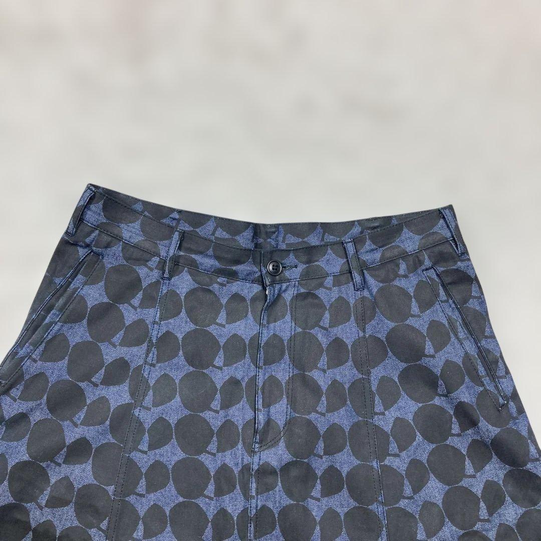 未使用級 希少Lサイズ ブラックコムデギャルソン サルエルパンツ 総柄 水玉