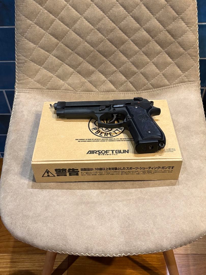 ※ジャンク ウェスタンアームズ ベレッタM92FS カーボンブラック HW
