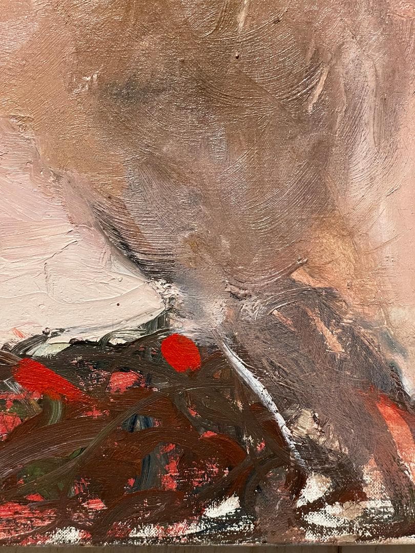 「真作」織田広喜「少女」人物画　油彩画　額装　サイン有り　F6号