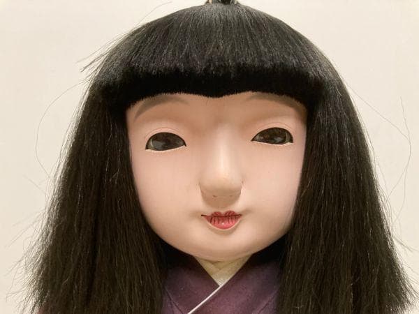 市松人形 男の子 女の子 花月斎 在銘 54cm  日本人形 抱き人形
