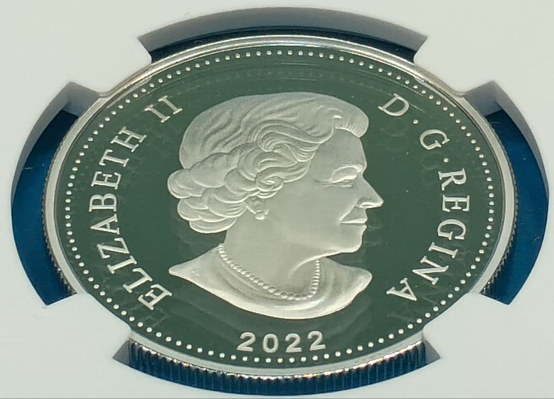 2022 カナダ プラチナジュビリー $1 銀貨 NGC PF70UC FR