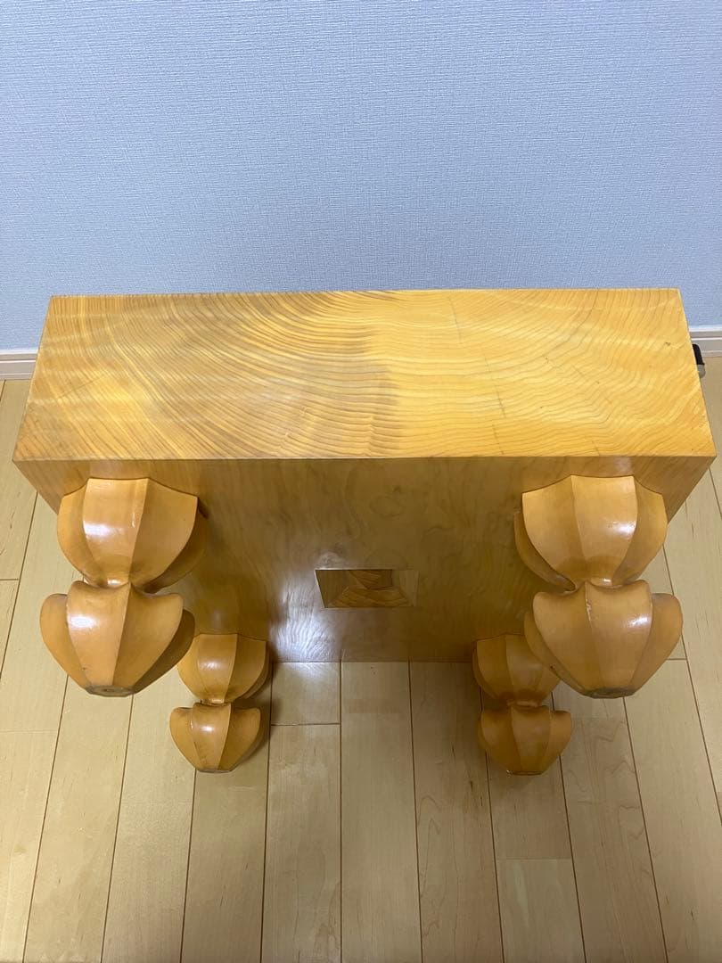 【高級】国産本榧 脚付き囲碁盤 蛤碁石セット付 桐箱・布付き ⭐︎美品⭐︎